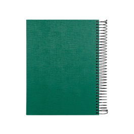 Liderpapel Cuaderno Espiral A5 Micro Papercoat Tapa Forrada 140 Hojas Cuadro 5mm Banda Verde