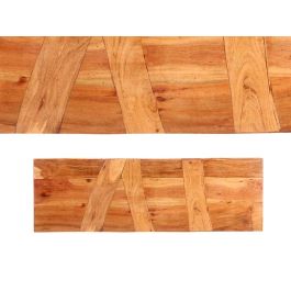 Giftdecor Mesa Recibidor Madera Trama Acacia Marrón y Negro 110x35x77 cm