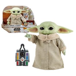Mattel GWD87 Peluche Baby Yoda "El Niño" Star Wars The Mandalorian 28cm con Movimientos y Sonido