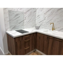 Aurys Campana Ducha Saint Gobain Cristal Claro Inferior 70x90 Vidrio Templado EN12150 Fabricación Francesa