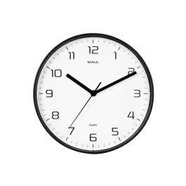 Maul Reloj de Pared Redondo 25 cm Cuarzo Marco Negro Precio: 33.275. SKU: B13YQFBQVJ