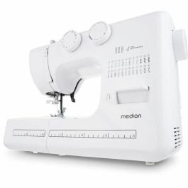 Medion MED4061275230888 Máquina de coser SM 60, 62W, 24 puntadas y puntadas dobles, 700 rpm, luz LED, Blanco