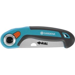 Gardena Hoja Plegable para Sierra de Podar Curva, Dientes de Precisión Endurecidos, Afilado Triple, Bloqueo 3 Posiciones, Antioxidante