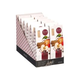 Acorde Mikado Manzana Canela 30 ml - Aroma y Fragancia para el Hogar con Difusor de Varillas (Dimensiones 20x7.5x5 cm) (Set de 24)