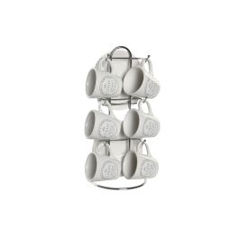 DKD Home Decor Tazas de Café Básicos de Gres 180ml, Set de 6 Piezas, Blanco Precio: 28.88999993. SKU: S3044745