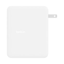 Belkin WCH014BTWH Cargador de Pared USB-C BoostCharge Pro 140W GaN Carga Rápida 3 Puertos USB-C 1 Puerto USB-A Blanco