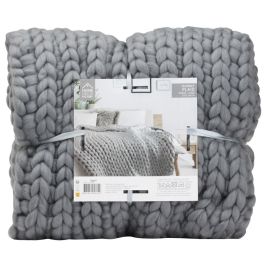 Home Deco Factory Manta De Punto Grueso Gris 150x120 cm Precio: 37.6899996. SKU: B17CZ3XGGD