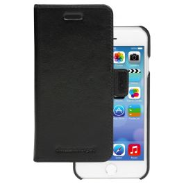 dbramante1928 Lynge - Flip-Hülle für Mobiltelefon - Leder - Schwarz - für Apple iPhone 6, 6s, 7, 8, SE (2. Gen) - Funda cartera con cierre magnético y soporte