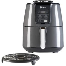 Ninja AF100EU Freidora de Aire 4 en 1, 3.8L, 1550W, Apto para Congelados, 4 Funciones: Freír, Asar, Recalentar, Deshidratar