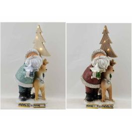 DKD Home Decor Figura Navidad Moderna LED Resina Rojo Azul 15.5 x 28 x 15.5 cm (Pack de 2 Unidades) Precio: 23.13762. SKU: B14FH5GMEJ