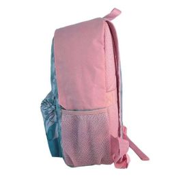 Toybags Mochila Infantil Stitch Rosa Adaptable a Carro, Espaldera Acolchada y Pom-Pom, Textil, 30x24x8cm, +7 Años