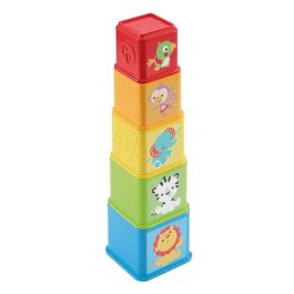 Piramide bloques apilables. apila y descubre. incluye 5 cubos.