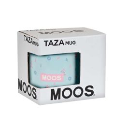 Safta Taza Grande Moos "Garden" 8x9,5x8cm Azul Turquesa