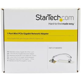 Startechcom ST1000Smpex Tarjeta de Red Gigabit Ethernet PCI Express Mini Card RJ45 para Windows, macOS, Linux