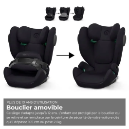Cybex Silla de coche Pallas B3 i-Size Pure Black Grupo 1/2/3 Reclinable Negro CBX4063846431991