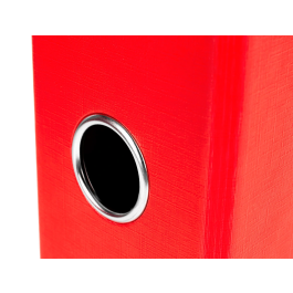 Liderpapel Archivador Folio 2 Anillas Mecanismo Palanca 75mm Rojo