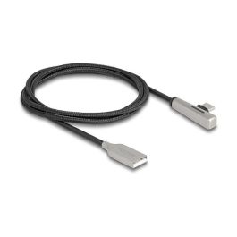 DELOCK Cable USB 2.0 Tipo A a Tipo C, Macho a Macho, Acodado con LED, Carga Rápida 60W, 1 Metro - Negro y Plata Precio: 28.9500002. SKU: B1B2D5T2H2