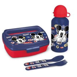 Set De Botella Y Sandwichera + Cubiertos Safta Escolar 210x70x180 mm Mickey Mouse Happy Smiles Precio: 15.49999957. SKU: S2417567