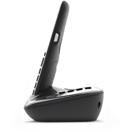Gigaset E720A Teléfono DECT/Analógico Inalámbrico con Identificador de Llamadas y SMS, Negro, Ideal para Mayores