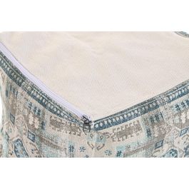 DKD Home Decor Cojin Suelo Estilo Arabe Azul Beige 40 x 40 x 40 cm