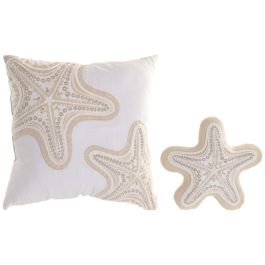 DKD Home Decor Cojin Mediterraneo Crema 50 x 10 x 50 cm Set de 2 Precio: 51.49999943. SKU: B13975NYB6