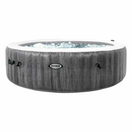 Intex Purespa Jacuzzi Hinchable Burbujas Greywood Deluxe PVC 4 Personas 795 Litros Redondo Ø196x71cm