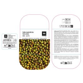 Inde Tarro Boro.Ottico T/Acacia Cuad.600 La Mediterran - Tarro de vidrio cuadrado, 600 ml, 10.2 x 10.2 x 10.7 cm (12 Unidades)