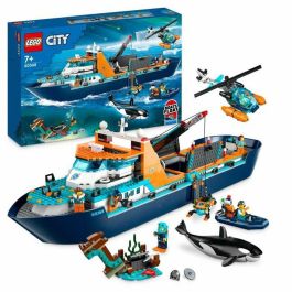 Lego 60368 The Arctic Exploration Ship, Gran Juguete de Bote Flotante, Regalo para Niños