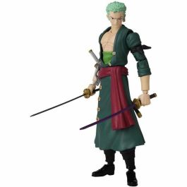 Bandai ANIME HEROES ZORO Figura de Acción 17cm +16 Puntos de Articulación Anime Manga