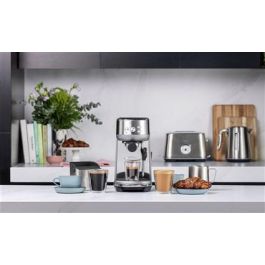 Sage Cafetera Espresso Manual Bambino INOX, Portafiltros 54 mm, 19 g, ThermoJet, Texturizado Leche, PID Sage Cafetera Espresso Manual Bambino INOX, Portafiltros 54 mm, 19 g, ThermoJet, Texturizado Leche, PID