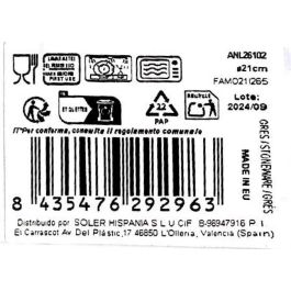 La Mediterranea Plato Hondo "Anllo" Monaco Brillo ø21 cm (12 Unidades)
