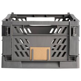 Day Caja Plegable 50X33 Dark Grey Almacenaje Apilable 27.6L Carga 45kg