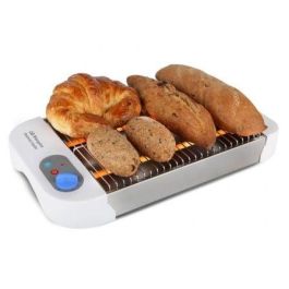 Orbegozo TO 1010 A Tostadora Horizontal 600W con 6 Niveles de Tostado, Bandeja Recogemigas, Acero Inoxidable, Blanco