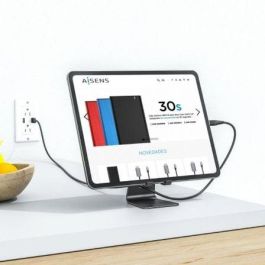 Aisens Soporte de Sobremesa Ajustable Tamaño M para Móvil o Tablet, Aleación de Aluminio, Negro Aisens Soporte de Sobremesa Ajustable Tamaño M para Móvil o Tablet, Aleación de Aluminio, Negro