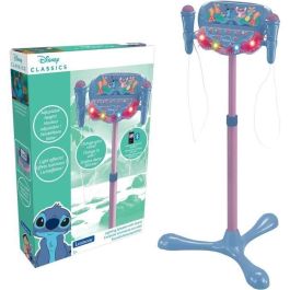 Micrófono Stitch con soporte ajustable e iluminado, altavoz, 2 micrófonos, efectos vocales y altavoz Bluetooth. Precio: 52.69000055. SKU: B17ECM2HR2