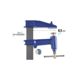 Piher Aprieto Modelo E-15cm Ref. 03015 - Alcance 8,5cm, Fuerza Máxima 900kg, Llanta Acero, Freno Antideslizante