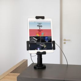 TooQ TQTDS0812 Soporte Antirrobo de Mesa/Pared para Smartphone/Tablet 7.9"-10.5" Ajustable Profesional Negro