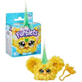 Hasbro Furby Furblets Hoo Lah G1612 Mini Furby Interactiva Tropical con Clip Llavero Coleccionable Juguete Electrónico para Niños +6 Años