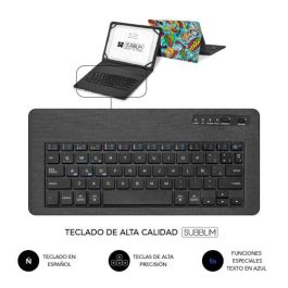 SUBBLIM funda de tablet con teclado bluetooth Keytab Pro BT Trendy Comic