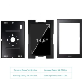 TooQ TQATTE2601-L-B Marco Antirrobo para Tablet 14,6'' Negro