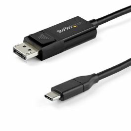 Adaptador USB C a DisplayPort Startech CDP2DP142MBD (2 m) Negro