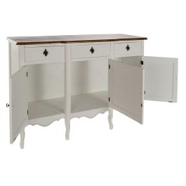 Buffet Tradicional DKD Home Decor Blanco Marron Oscuro 45 x 90 x 140 cm