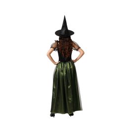 Disfraz de Bruja Hechicera Vestido Verde con Sombrero para Mujer Adulta Talla XS-S Halloween Fiestas Satinado Largo Mangas Vaporosas Disfraz de Bruja Hechicera Vestido Verde con Sombrero para Mujer Adulta Talla XS-S Halloween Fiestas Satinado Largo Mangas Vaporosas