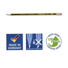 Lapices De Grafito Staedtler Noris N.2 Hb Con Goma De Borrar Unidad 12 unidades