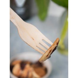 Algon Set de 50 Tenedores de Madera de 16 cm (20 Unidades)
