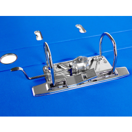 Liderpapel Archivador de Palanca Folio Documenta Forrado PVC Rado con Compresor Metálico y Ollao Lomo 52 mm Azul