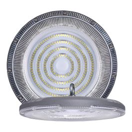 Edm Campana LED 100W 6400K 10000lm Ø26x4.5cm IP65 Luz Fría Aluminio