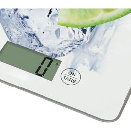 Little Balance Báscula de Cocina Electrónica Limón 5 Kg, 1 g Graduación, Pantalla LCD Gris, Tara Automática