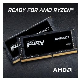 Kingston Memoria RAM FURY Impact 32GB DDR4 3200MHz CL20 SODIMM para Portátil
