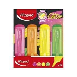 Rotulador Maped Fluorescente Glitter Blister De 12 Unidades Colores Surtidos 12 unidades Precio: 19.94999963. SKU: B14XWDXRN6